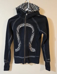 Lululemon Special Edition Women's Black Scuba Hoodie - Size 2 - Picture 1 of 7