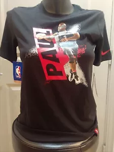 NIKE Houston Rockets Chris Paul T-Shirt Size Youth Medium Black NEW - Picture 1 of 5