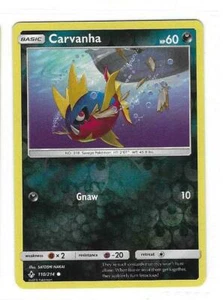 Pokemon --- CARVANHA --- Unbroken Bonds! REVERSE HOLO! NM/Mint! 110/214 - Picture 1 of 3