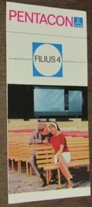 PROSPEKT Kleinbildprojektor FILIUS 4 von PENTACON Dresden 1969 DDR Dia-Projektor - Bild 1 von 2