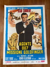 E MANIFESTO,2F, POSTER AGENTE 007 MISSIONE GOLDFINGER SEAN CONNERY JAMES BOND