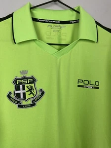 Polo Sport Ralph Lauren Performance Neon Green and Black PSF Polo, Men's medium - Picture 1 of 9