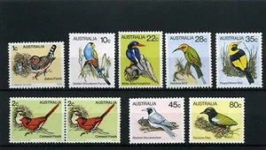 BIRDS ,- AUSTRALIA FAUNA 9 francobolli anni 80/90 MNH - Foto 1 di 2