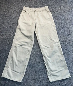 Vintage LL Bean Pants Youth Kids Size 14 Ivory Casual Stylish Made In The USA - Picture 1 of 14