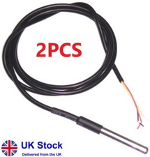  2PCS!!! DS18B20 Waterproof Digital Sensor Thermal Probe Temperature Thermometer