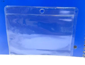 Protector de documentos y medios de vinilo ~ carga lateral ~ 3 1/2” X 5 1/2” ~ lote de 55+ - Imagen 1 de 3