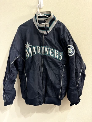 SEATTLE MARINERS Majestic Vintage Early 2000s On Field Majestic Jacket Size XL - Image 1 of 4