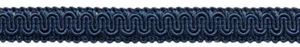 Scroll Gimp Zopfborte, Stil # 0058SG, Farbe # J3 - dunkelblau [12 Yards] - Bild 1 von 1