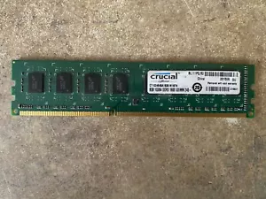 CRUCIAL CT102464BA160B.M16FN 8GB UDIMM PC3-12800 DDR3 1600MHZ RAM 240P A1-9(2) - Picture 1 of 3