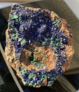 403 Gramm BESTER NATÜRLICHER Azurit/Malachit auf seltenem Quarz & Bleiglanz Matrix Exemplar! - Bild 1 von 21