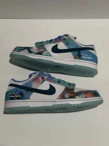 Size 11 - Nike Futura Laboratories x Dunk SB Low Bleached Aqua - Picture 1 of 12