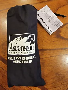 Black Diamond Ascension STS Nylon Climbing Skins 60mm - BLACK - 6cm x 210cm - Picture 1 of 12