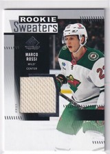2022-23 UD SP GAME USED ROOKIE SWEATERS JERSEY WILD - MARCO ROSSI