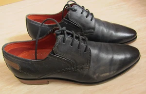 Bugatti Echtleder Business Schuhe Schnürschuhe 41 Blau Dunkelblau Kaum Getragen - Bild 1 von 12