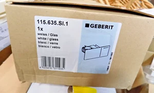 Geberit 115.635.SI.1 Sigma 70 - Glass Dual-Flush Actuator Plate-White - Picture 1 of 3