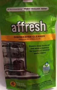 Affresh Dishwasher Cleaner 6 Tablets Powers Away Limescale & Mineral Buildup - Picture 1 of 5