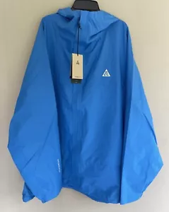 NIKE ACG STORM-FIT CASCADE RAINS JACKET Blue Mens Sz 2XL XXL DV9415 435 - Picture 1 of 6
