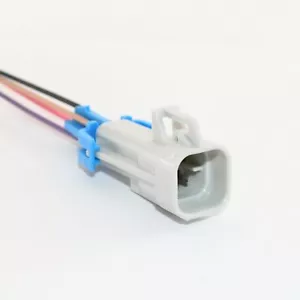 Square Grey O2 Oxygen Sensor Connector Pigtail Wiring Camaro Corvette Gray - Foto 1 di 4