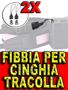 FIBBIA CINGHIA POLSO TRACOLLA SPALLA ADATTO A OLYMPUS OM-D E-M1 MARK I II III IV - Picture 1 of 11