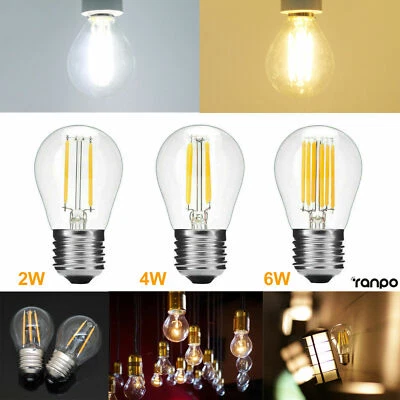 1PCS E27 LED Bulb 2W 4W 6W Filament Light Bulbs Replace Incandescent Bulb Lamp - Image 1 of 4
