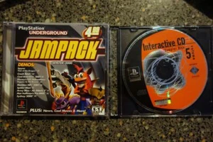 2 PS1 PlayStation 1 Interactive CD Vol. 5 & Underground JamPack Winter 2000 VG - Imagen 1 de 4