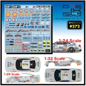 Mix LOGO Water Slide Decal White Toner 1/24 - 1/28 - 1/32 RC Model Dicast #272 - Picture 1 of 7