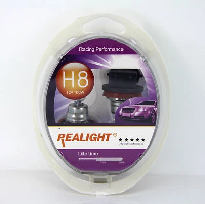 H8 Super Bright White HID Look Xenon Halogen Headlights Globes Bulbs 12V 100W  - Image 1 of 4