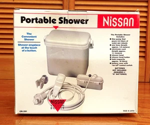 Vintage Portable Shower Camping Battery Powered Nissan Japan Van Life Camp - Picture 1 of 11