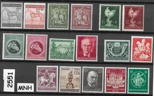 MNH Briefmarkensammlung 30er & 40er Jahre Deutschland Drittes Reich regulärer Versand #2551 - Bild 1 von 1