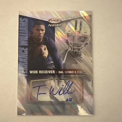 2013 Sage Terrance Williams - Cowboys - RC - AUTO /5 - Image 1 of 2