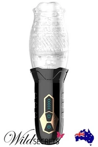 NEW Adam and Eve Gawk Gawk 9 inch Spinning & Vibrating Deep Throat Masturbator - Picture 1 of 7