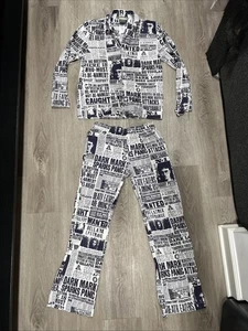 Pottery Barn Teen Harry Potter Medium Daily Prophet Newspaper Pajama Set - Picture 1 of 7