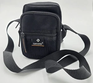 Samsonite Small Camera Black Pouch Case Bag Adjustable Shoulder Crossbody Strap - Bild 1 von 6