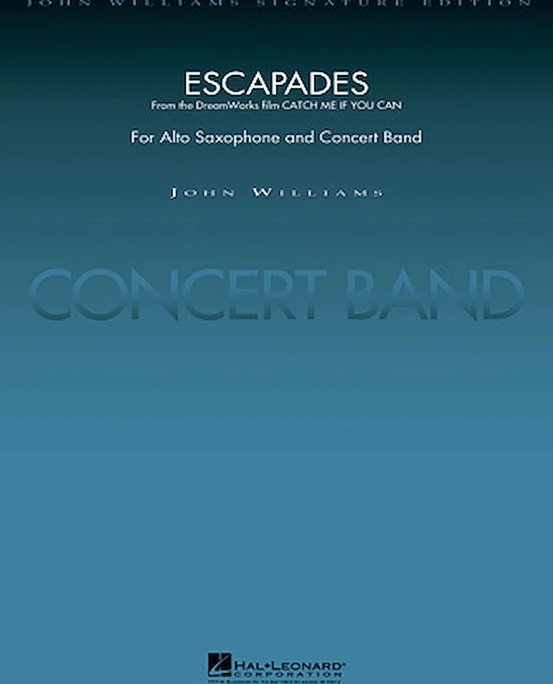 Escapades (from Catch Me If You Can) - for Alto Saxophone and Concert Band - Image 1 of 1
