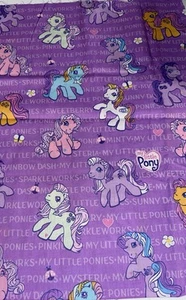 Vintage Fabric 2004 My Little Pony Fabric w/words 38” X 15” New - Picture 1 of 1