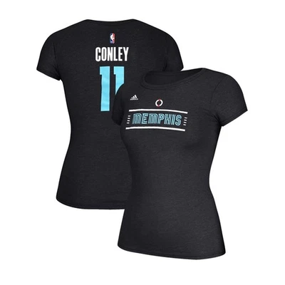 Mike Conley Adidas NBA Women's Memphis Grizzlies Black N&N Jersey T-Shirt - Image 1 of 3