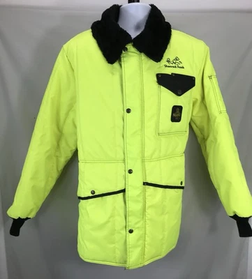 Chaqueta RefrigiWear Para Hombres Grande Amarillo Hierro Toba Aislada Trébol Alimentos Hecha en EE. UU. Foto 1 de 4