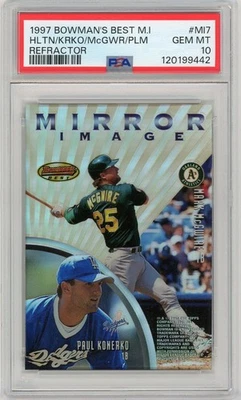 1997 Bowmans Best Mirror Image Mark Mcgwire/Helton Refractor #M17 PSA 10... - Image 1 of 2