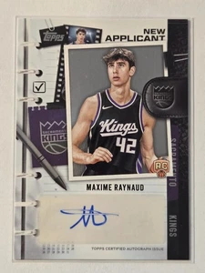 Maxime Raynaud 2025-26 Topps New Applicant #NA-MR Kings Rookie Autograph  - Bild 1 von 2