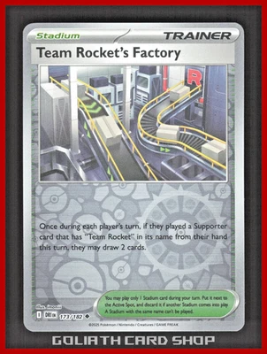 Team Rocket's Factory 173/182 Reverse Holo - Sv10: Destined Rivals Pokémon TCG - Image 1 of 3