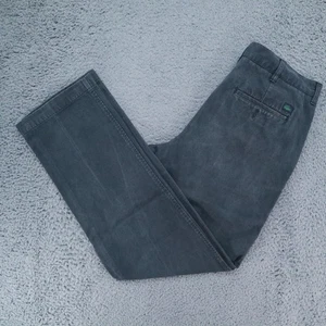 Pantalones de algodón Lacoste regular de corte estrecho para hombre 33W 32L cremallera completa informales, azules - Imagen 1 de 12