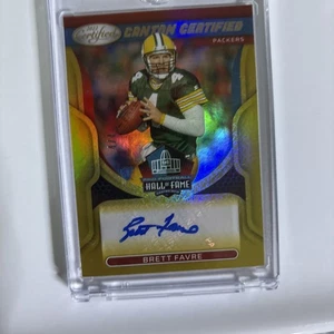 2022 Certified Brett Farve Gold Canton Certified Auto /4 Double Jersey Match 4/4 - Bild 1 von 4