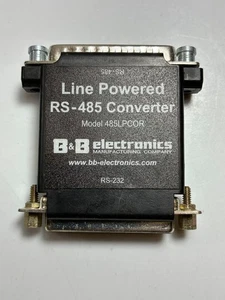Line Powered RS-232/RS-485 Converter B&B Electronics 485LPCOR 25-Pin Male-Female - Picture 1 of 10