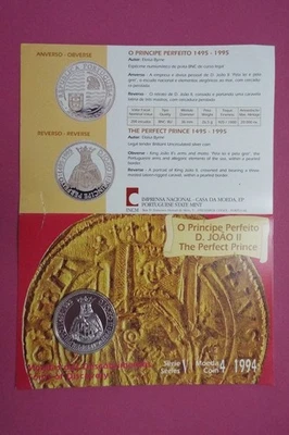 1994 PORTUGAL 200 Escudo GEM BU Silver Coin - King John II The Perfect Prince - Image 1 of 4