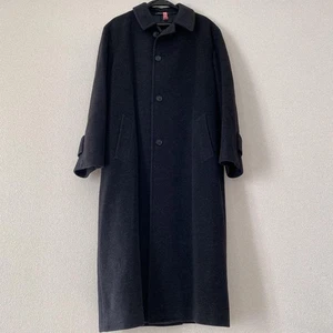 CORNELIANI Long Coat Dark Grey Wool Angora Cashgora Size 50 - Picture 1 of 5