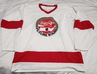 Camiseta deportiva de hockey Wayne Gretzky NHL Future Stars Coca Cola #77 usada talla grande para hombre Foto 1 de 4