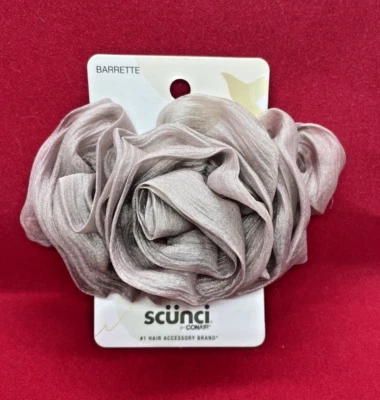 Cordón de pelo rosa Scunci by Conair - Clip de flores de tela rosa brillante - Nuevo Foto 1 de 4