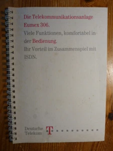 Bedienungsanleitung Handbuch für ISDN-Telefonanlage Eumex 306 von Telekom - Bild 1 von 1