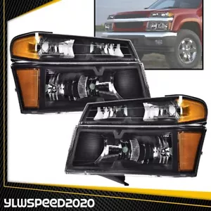 Pair Headlights Front Bumper Lamps Fit For 2004-12 GMC Canyon/Chevy/Colorado - Bild 1 von 9