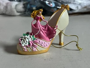 Bradford Exchange Disney C'era una Pantofola Ornamento Bella Addormentata Aurora - Foto 1 di 4